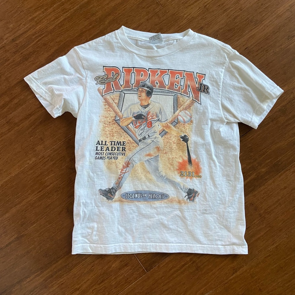 kids vintage cal ripken tee